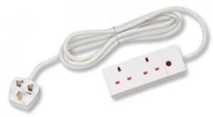 CED Extension Lead 2 way 5M 13 amp White