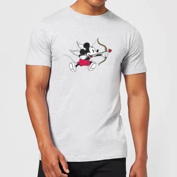 Disney Mickey Cupid Mens T-Shirt - Grey - XS - Grey