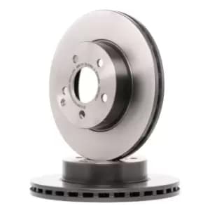 PAIR PAINTED BREMBO BRAKE DISCS 09.A736.11