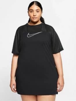 Nike Nsw Mesh T-Shirt Dress (Curve) - Black