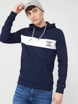 Tommy Jeans Essential Graphic Overhead Hoodie - Twilight Navy