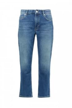 French Connection Boy Fit Side Split Jeans Washed Blue