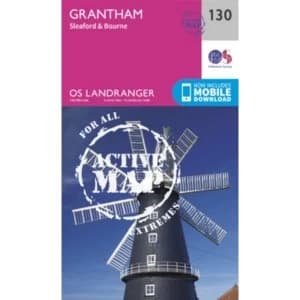 Grantham, Sleaford & Bourne by Ordnance Survey (Sheet map, folded, 2016)