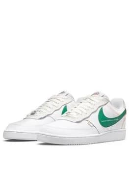 Nike Court Vision Low Premium - White/Green, Size 11, Men