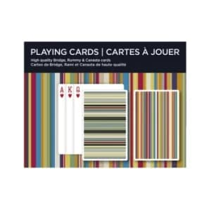 Stripes Bridge Doubles Card Game