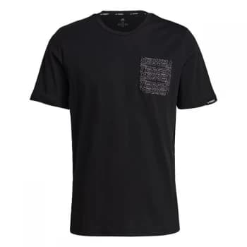 adidas Terrex Pocket Graphic T-Shirt Mens - Black / White