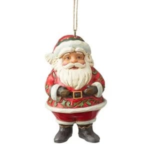 Mini Jolly Santa Hanging Ornament