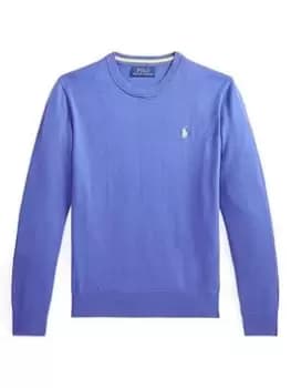 Ralph Lauren Boys Classic Jumper - Blue Size Age: 14-16 Years=L