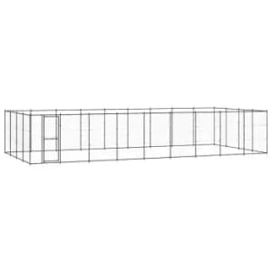 Vidaxl Outdoor Dog Kennel Steel 43.56 M