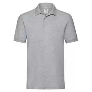 Fruit of the Loom Mens Premium Pique Polo Shirt (L) (Athletic Heather Grey)