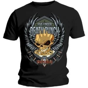 Five Finger Death Punch - Trouble Unisex Medium T-Shirt - Black