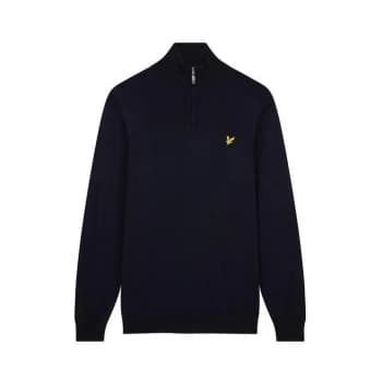 Lyle and Scott Golf Zip Top - Blue