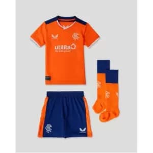 Castore Rangers Third Mini Kit 2022 2023 Infant - Orange