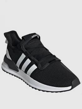 adidas Originals U Path Run, Black/White, Size 10, Men