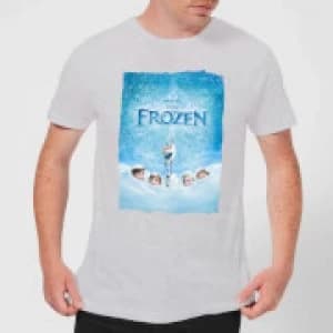 Disney Frozen Snow Poster Mens T-Shirt - Grey - 3XL