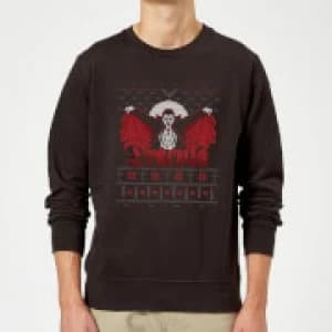 Universal Monsters Dracula Christmas Sweatshirt - Black