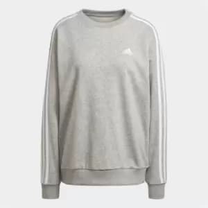 adidas Essentials Studio Lounge 3-Stripes Sweatshirt Wome - Grey