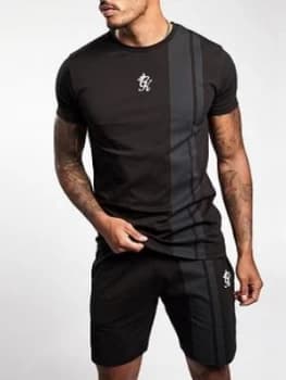 Gym King Printed Stripe Short - Black Size M Men