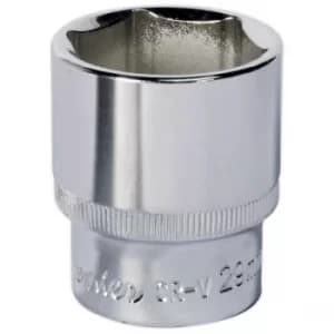 Sealey SP1229 Walldrive Socket 29mm 1/2"sq Drive Fully Polished