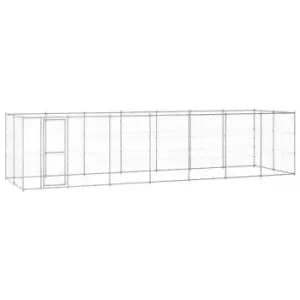 Vidaxl Outdoor Dog Kennel Galvanised Steel 16.94 M
