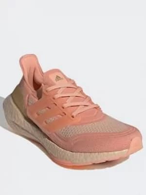 adidas Ultraboost 21 Shoes, Pink, Size 4, Women