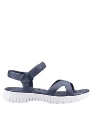 Skechers Go Walk Smart Aloha Flat Sandals, Navy, Size 5, Women