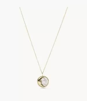 Fossil Women Georgia Lunar Nights White Mother-of-Pearl Pendant Necklace