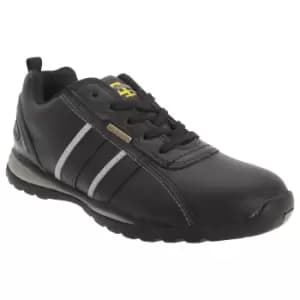 Grafters Mens Safety Toe Cap Trainer Shoes (10 UK) (Black/Grey Action)