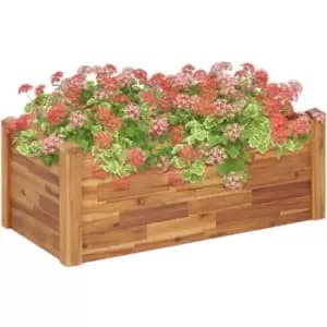 Vidaxl - Garden Raised Bed 110x60x44cm Solid Acacia Wood Brown