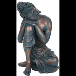 Blue Hands on Knee Buddha