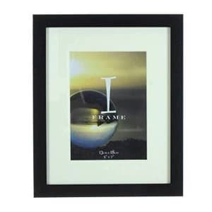 5" x 7" - iFrame Solid Black Wood Finish Frame with Mount