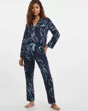 Cyberjammies Emma Navy Floral Print PJ