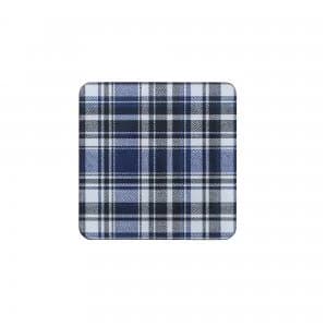 Elements Checks BlueBlack 6Pc Coasters