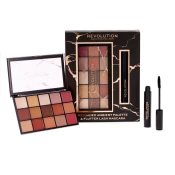 Makeup Revolution Reloaded Ambient Palette & Flutter Lash Mascara Gift Set