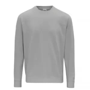 AWDis Just Hoods AWDis Unisex Crew Neck Plain Sweatshirt (280 GSM) (L) (Moondust Grey)