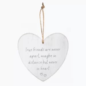 Sass & Belle True Friends Are Never Apart Heart Plaque