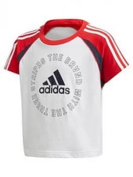 Adidas Girls Bold T-Shirt - White