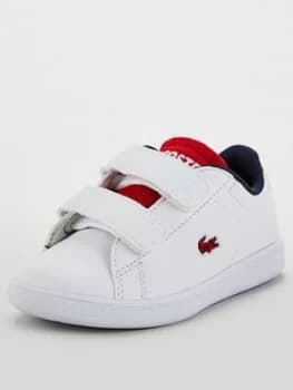 Lacoste Infant Carnaby Evo 120 Strap Trainers - White