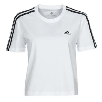 adidas W 3S CRO T womens T shirt in White - Sizes XXL,S,M,L,XL,XS,UK XS,UK S,UK L
