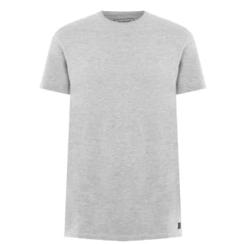 Firetrap Pique T Shirt Mens - Grey Marl