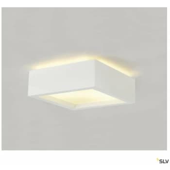 Plastra Indoor Light, 104 Ceiling Light Socket Inside 25 x 25 x 9.5cm (W x D x H) White - White - SLV