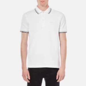 Hugo Boss Athleisure Paddy Tipped Collar Polo Shirt White Size 2XL Men
