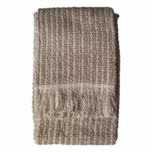 Crossland Grove Tonal Woven Throw Natural 1300x1700mm