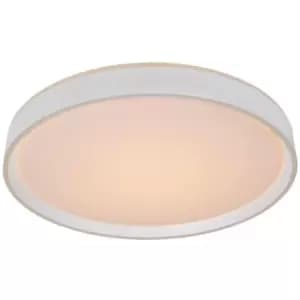 Lucide NURIA - Flush Ceiling Light - Ø50cm - LED Dim. - 1x36W 2700K - 3 StepDim - White