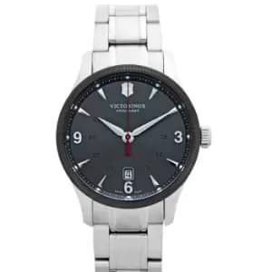Alliance Automatic Black Dial Stainless Steel Mens Watch