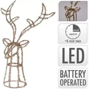 The Spirit Of Christmas Reindeer Head 30LED31 - Gold