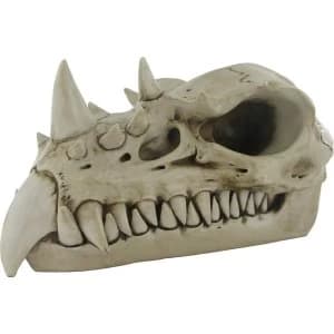 Dragon Skull Realistic Bone Ornament 14cm