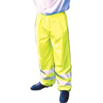 Hi-vis Breathable Yellow Trousers (M) - Tuffsafe