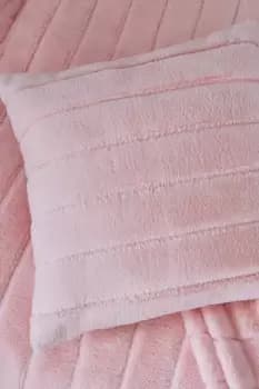 Hella Cosy Banded Faux Fur Cushion