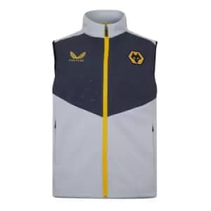 Castore Wolves Gilet Mens - Silver